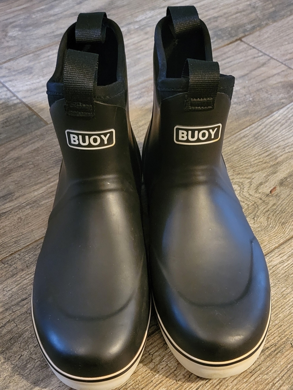 BUOY Men's Deck Short Boots Neoprene Boating Fishing Waterproof Outdoor Black